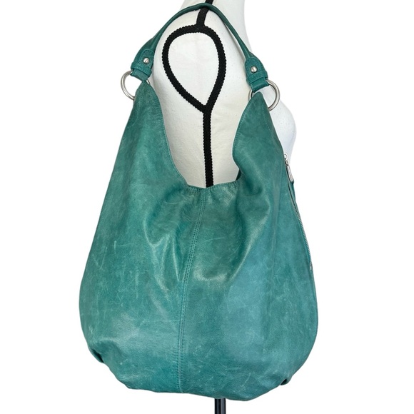 HOBO Handbags - HOBO The Original 100% Leather Green Shoulder Bag